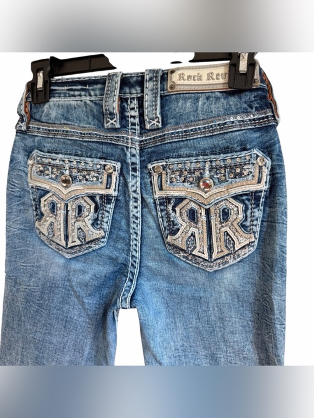 Rock Revival High Rise Flare Savannah Jeans Size 23